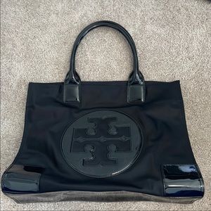 Tory burch Ella tote black like new (large)
